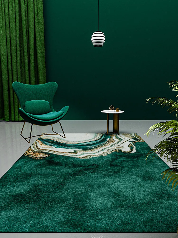 

Home Carpet for Living Room Green Rugs Nordic Carpets for Bedroom Marble Carpet Floor Mat Non Slip Decoracion Hogar Moderno