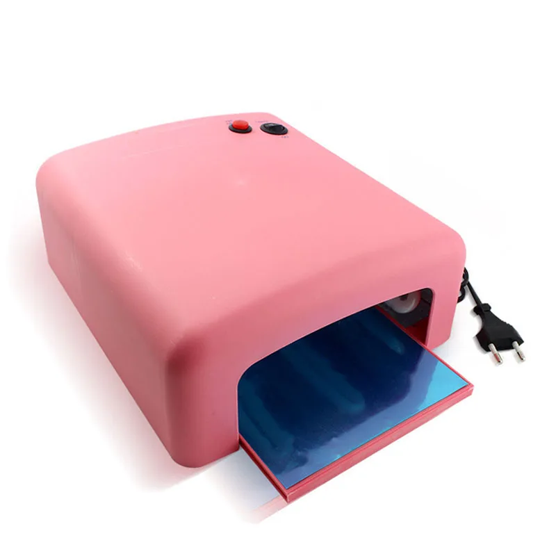 Новая лампа для сушки гель-лака Pro Nail Polish Dryer Lamp 36w Led Uv Gel Acrylic Curing Light Spa Kit с 4 трубками, используется для установки EU Plug on.