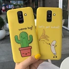 Милый силиконовый чехол для samsung Galaxy A6 2018 чехол SM A600 A600F Мягкий чехол из ТПУ для samsung A6 plus 2018 A605 A605F корпус