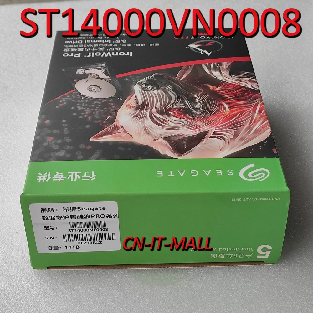 

Seagate IronWolf ST14000VN0008 ST14000NE0008 14TB NAS 7200 RPM 256MB Cache SATA 6.0Gb/s 3.5" Internal Hard Drive