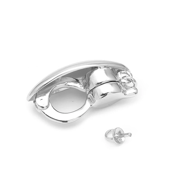 Sterling Silver Drop Pendant Magnetic Clasp Closures For Bracelets And Necklaces Handmade Jewelry Findings Components SC-MC025