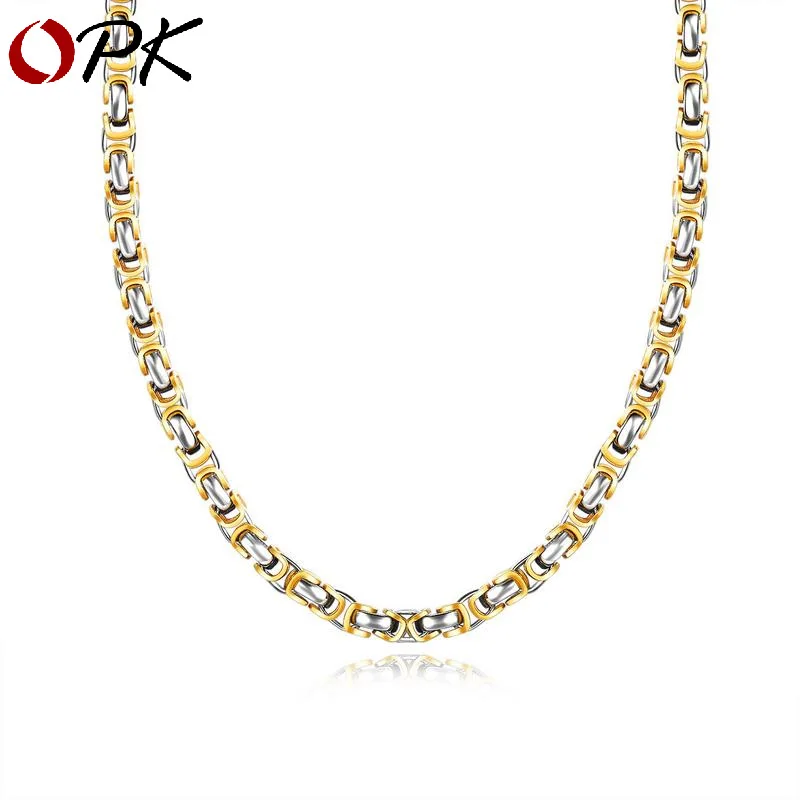 

Brand personality titanium steel men necklace aggressive men Pendant with chain head ornament Korean couple thick clavicle chain