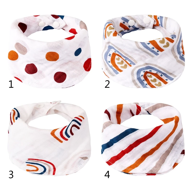 

Baby Feeding Muslin Bibs Solid Color Soft Gauze Saliva Towel Scarf Burp Cloth