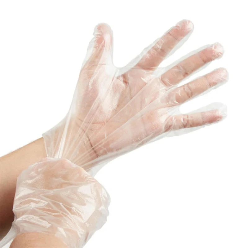 

100pcs Diposable TPE Gloves Powder Free Different Size Clear House Cleaning Tools Plastic Daily Protection Accessories