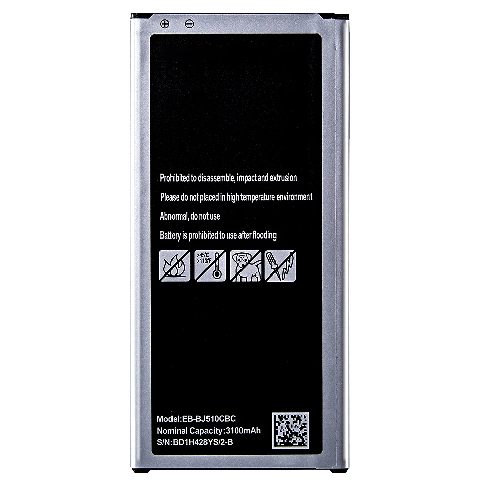 Батареи сотового телефона EB BJ510CBC для Samsung Galaxy J5 2016 Edition J510 SM J510F J5109 J5108 батарея 3100