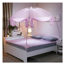 Summer three-door Folding Mesh Insect Bed Mongolian Yurt folded Mosquito Net King/Queen Size Bedding Canopy Curtain Dome Tent