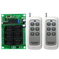 dc 12v 6 ch channels 6ch rf wireless remote control switch remote control system receiver transmitter 6ch relay 315433 mhz