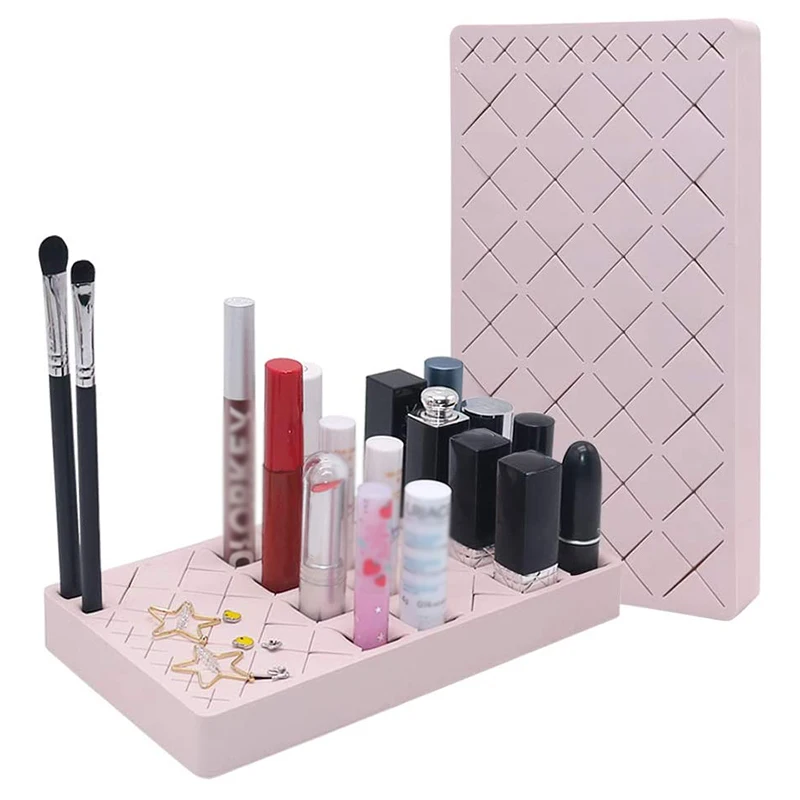 

36-Grid Silicone Lipstick Storage Rack Cosmetics Storage Box Multi-grid Innovative Display Stand Makeup Holder Home Organizer