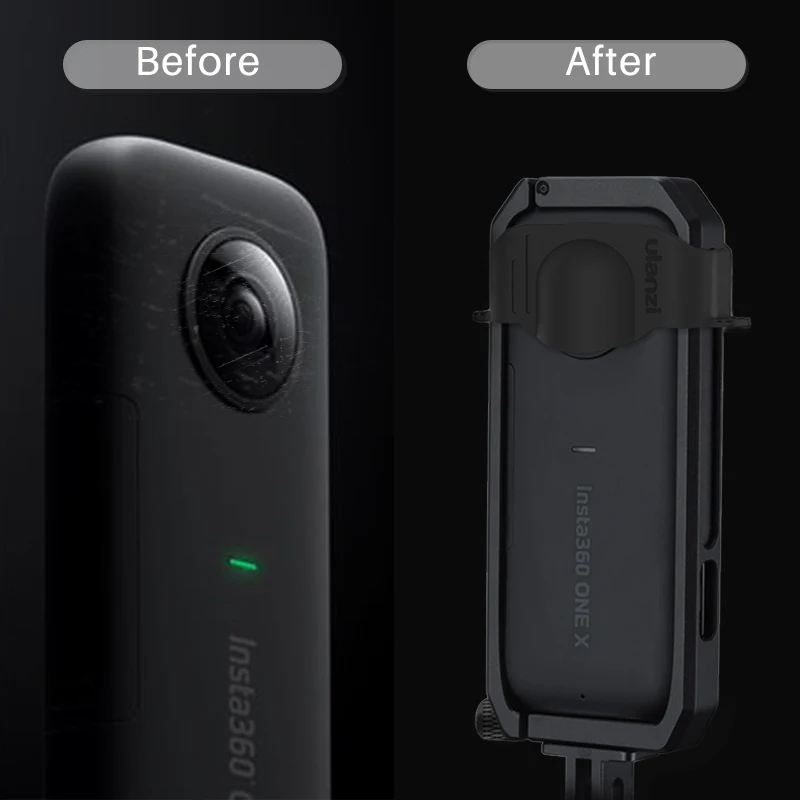 Металлический защитный чехол Ulanzi Insta 360 One X с крышкой для объектива Аксессуары