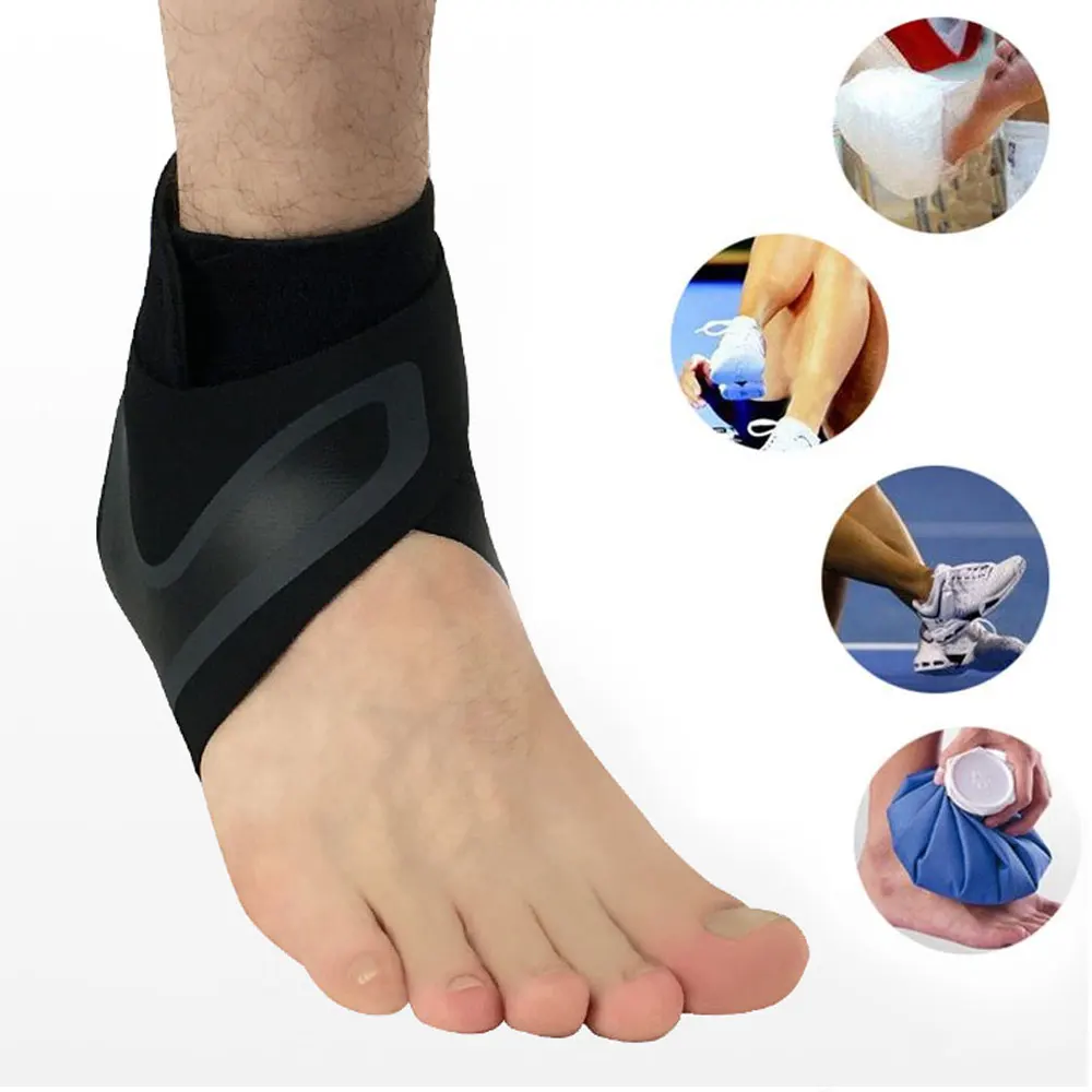 1 шт. компрессионный поддерживающий стабилизатор для голеностопа регулируемый