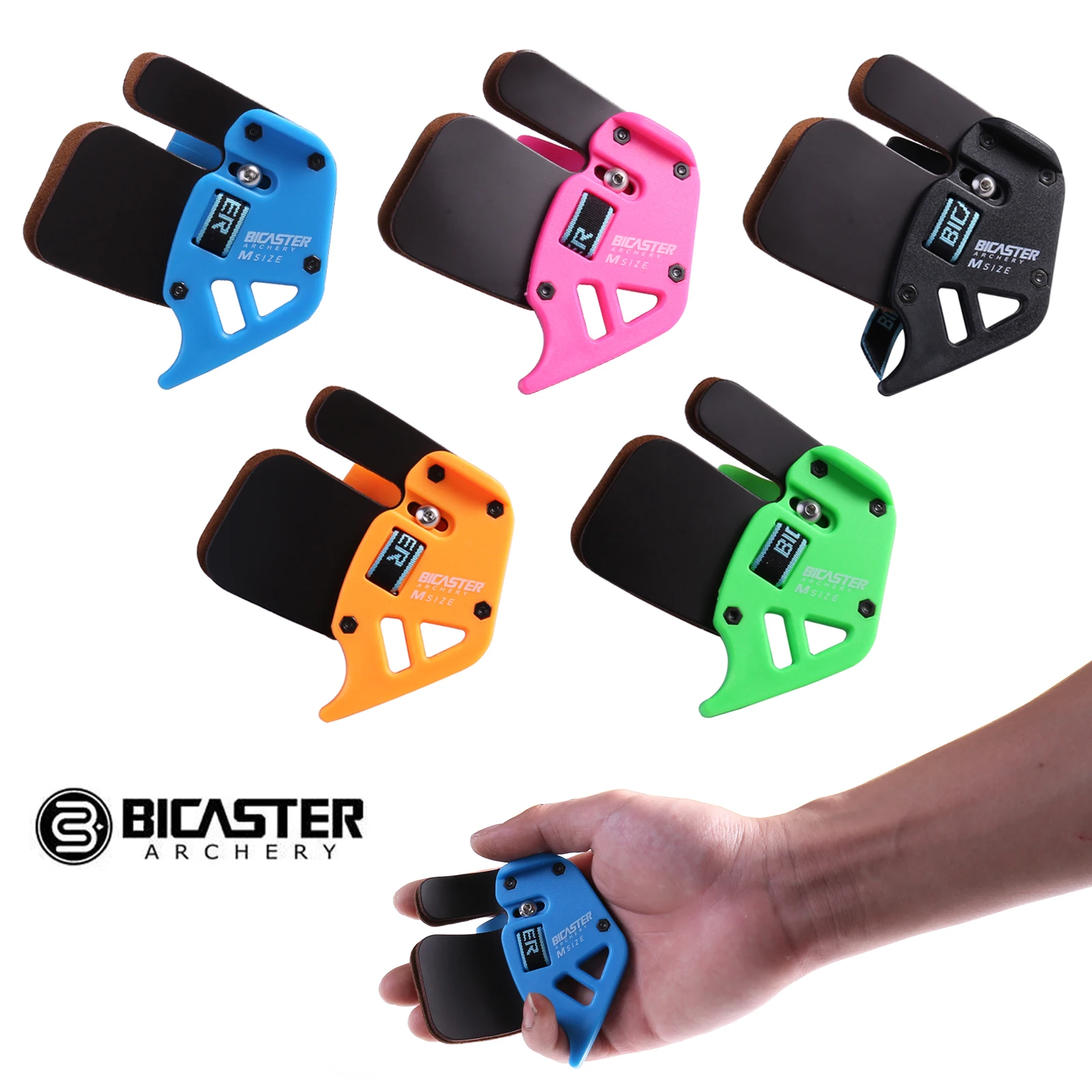 Bicaster стрельба из лука палец Tab XS/S/M/L для правой руки защитная решетка натуральной