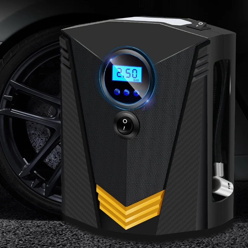 

Portable Air Compressor Tire Inflator 12V Digital Display Air Pump Auto Air Pump for Car Motorcycle LED Light Tire Pump