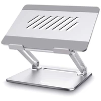 laptop stand height adjustable computer laptop riser stand with heat vent ergonomic aluminum laptop holder