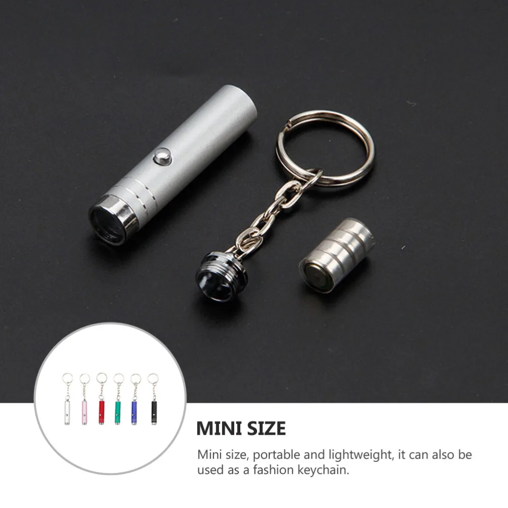

6Pcs Money Detection Lamp Creative Currency Detector Mini LED Keychain