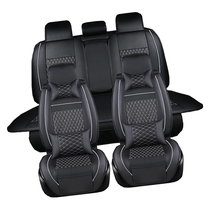 

Luxury PU Leather Car Seat Covers Sit Cushion Protect Set Car Accessories 5-Sits car styling For Chery Bonus 3 (E3/A19)