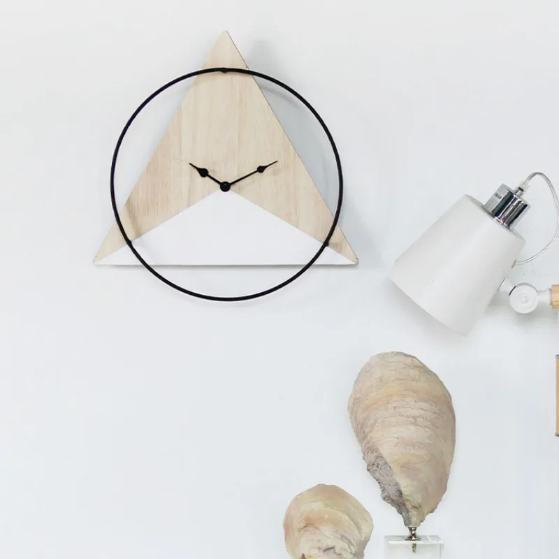 Современный дизайн настенные часы арт в стиле минимализма бесшумный виде