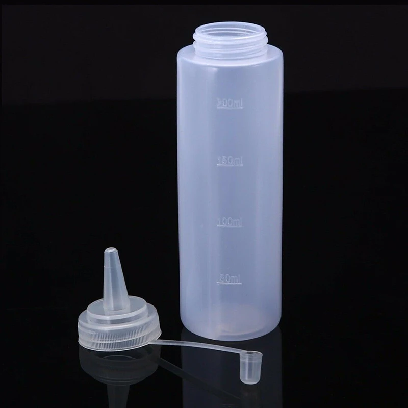 

Container Squeeze Bottle Flexible 240ml 8oz 6pcs Set Condiment Dispenser