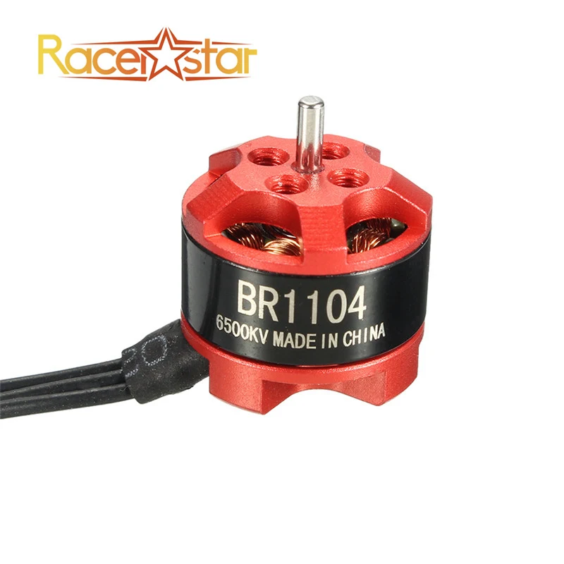 

Горячая новинка Racerstar 1104 BR1104 Racing Edition 6500KV 1S-2S бесщеточный двигатель для RC Multirotor 100 120 150 запасные части