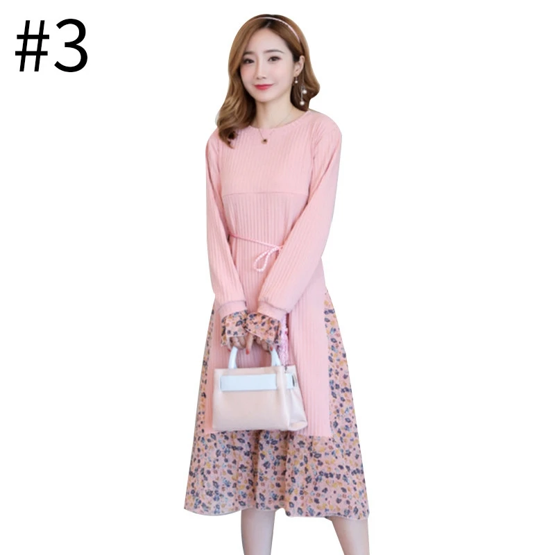style3 Горячая Распродажа, платья для беременных, платье для кормящих, для беременных, Осень-зима, платье для беременных, платья для кормящих матерей - Цвет: style3