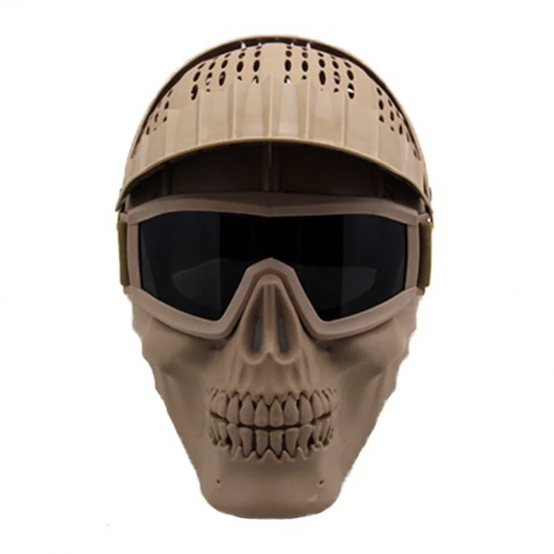 Тактический шлем для страйкбола, маска, маска на все лицо, съемные очки, аксессуары для охоты, армейские военные маски для военных игр, пейнт... от AliExpress RU&CIS NEW