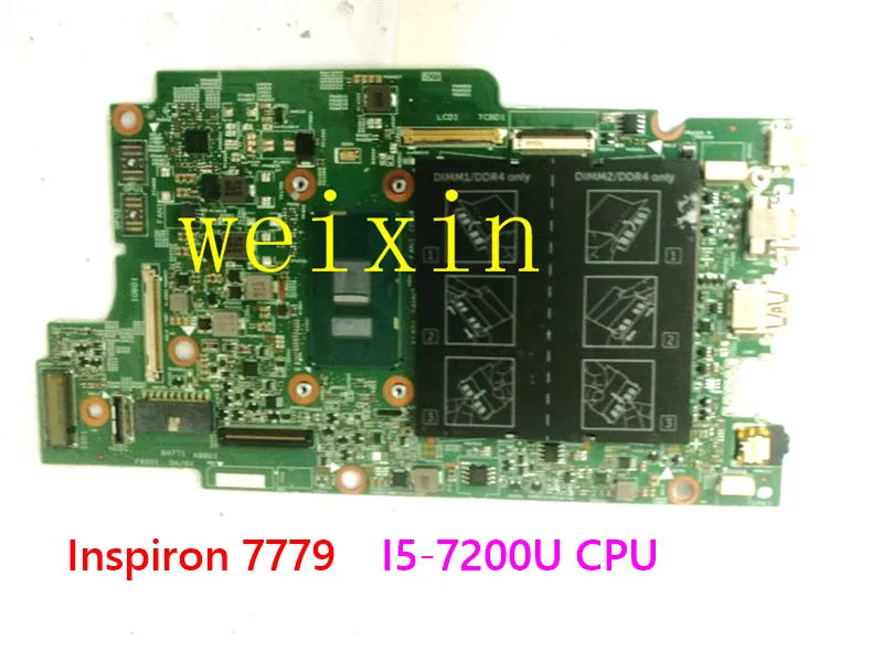 

Высококачественная материнская плата для ноутбука Inspiron 7779, модель 15264-1 SR2ZU I5-7200U, процессор 100%, полностью протестирован