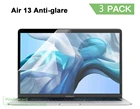 3 Упак. Антибликовая Защитная пленка для экрана для Mac Book Air 13 2018 2019 2020 с сенсорным идентификатором версия Macbook Air A2179 A1932 матовая