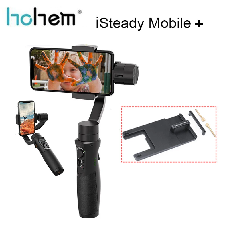 Hohem iSteady Мобильный плюс смартфон шарнирный стабилизатор для камеры Gopro 3-осевой портативный монопод с шарнирным замком для iPhone Andriod huawei samsung Gopro