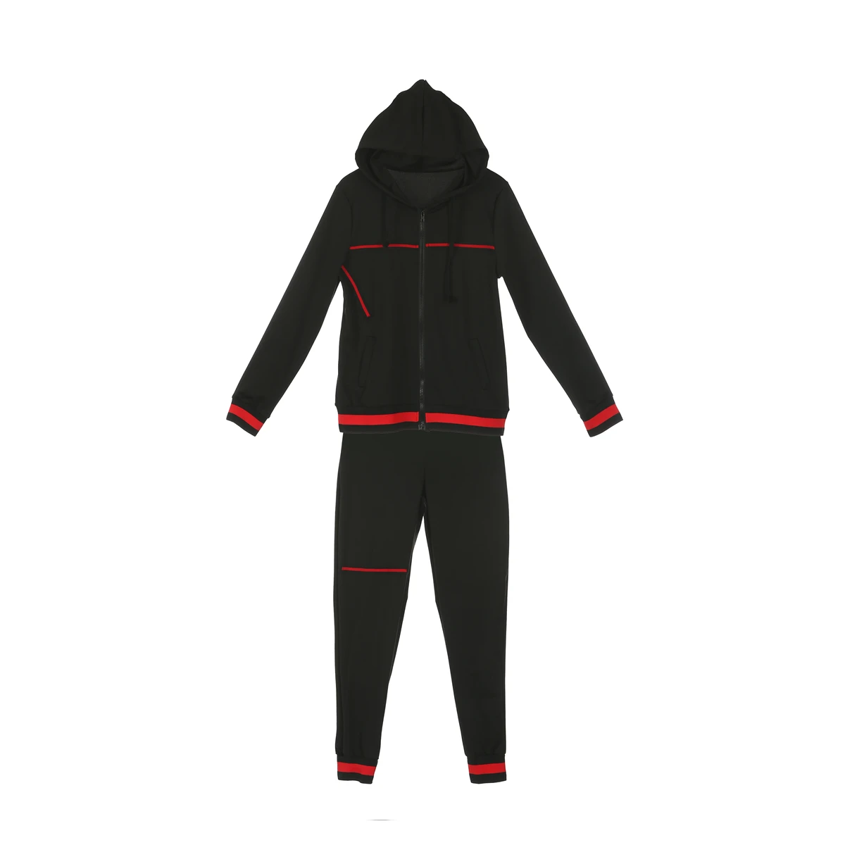 

2021 Gothic Women Sports Set Stripe Tracksuit Hoodies Sweatshirt Casual Pants Sportswear Women Set Sports