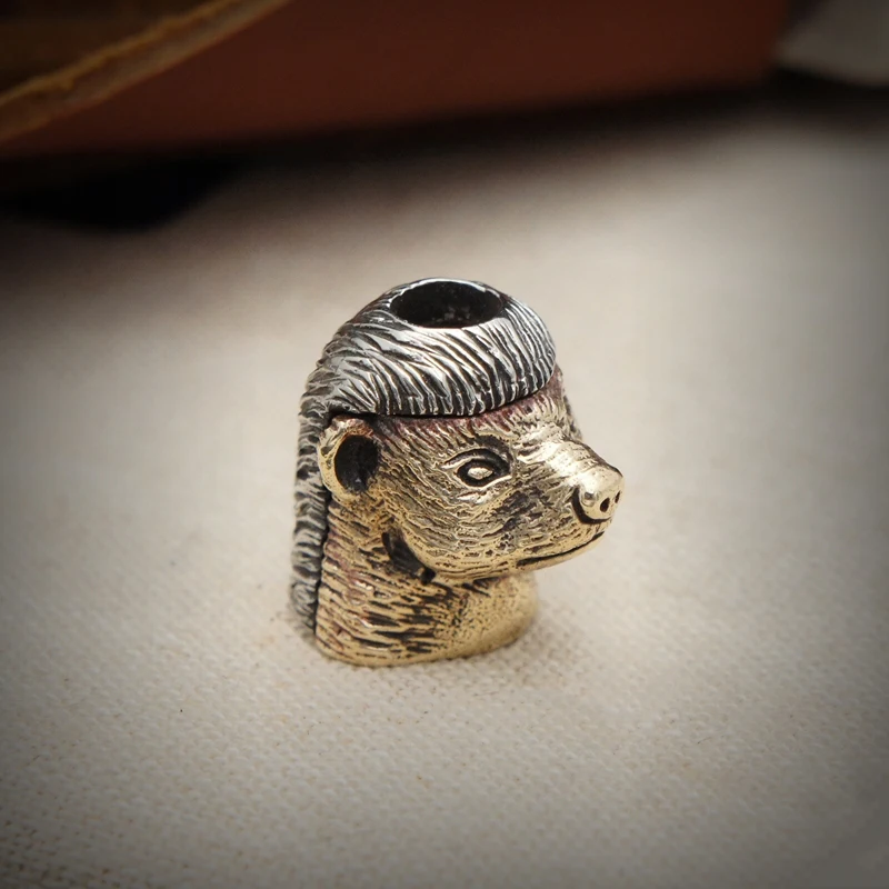 EDC тибетское серебро с бронзовыми бусинами для ножей уличный Паракорд DIY