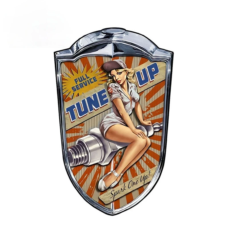 

Car Sticker Styling Super Sexy Pin Up Girl Grill Sign Spark One Up JDM Refit Decals Bumper Trunk Decal Car Accessories PVC13x8cm