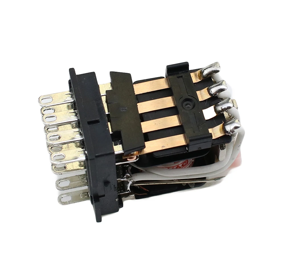 

10 Set MY4NJ Coil 4NO 4NC Green LED Indicator Power Relay DIN Rail 14 Pin relay time AC12V AC24V AC 220V AC 380V