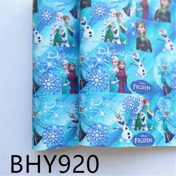 BHY920 Персонаж Фильма 1 лист 20*33 см А4 Мультфильм искусственная кожа Snythetic лист viny ткань BHY979 - Цвет: BHY920