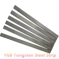 Hard Alloy YG8 Tungsten Steel Strip 10mm Thick Tungsten Steel Blade Flakes Wear-resistant Abrasive Sheet Material Customizable