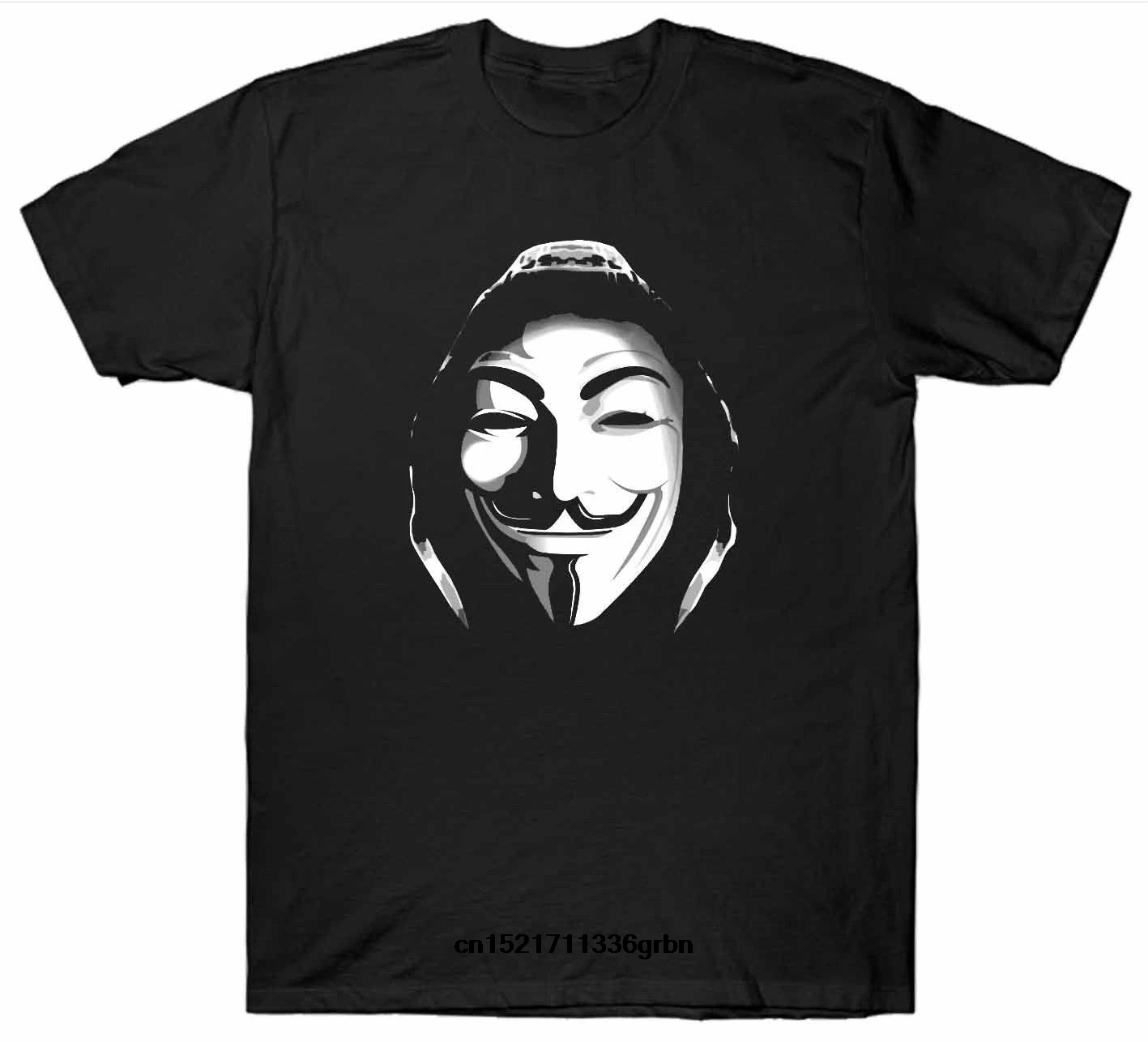 Мужская футболка аноним V FOR VENDETTA MASK FREEDOM забавная новинка для мужчин |