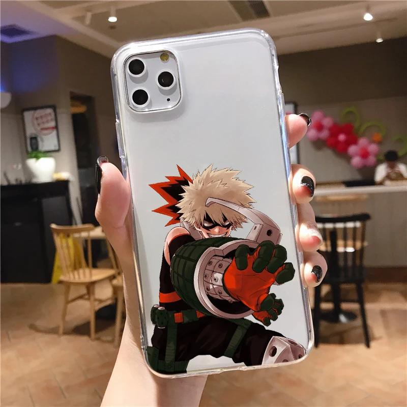 Фото Чехол с аниме Моя геройская Академия deku bakugou Boku no Hero Академия для iphone 11 12 13 14 Pro Mini 8 7 6 Plus XS MAX XR Fundas Coque №2