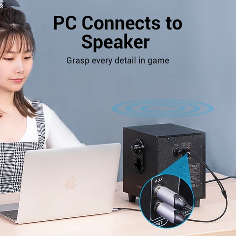 VEnTIOn кабель USB-C на RCA  для усилителя звука