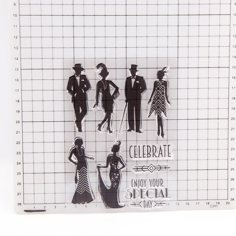 

H051 Dancer Seal Stamp with Cutting Dies Stencil DIY Scrapbooking Embossing Photo Album Decor Paper Card