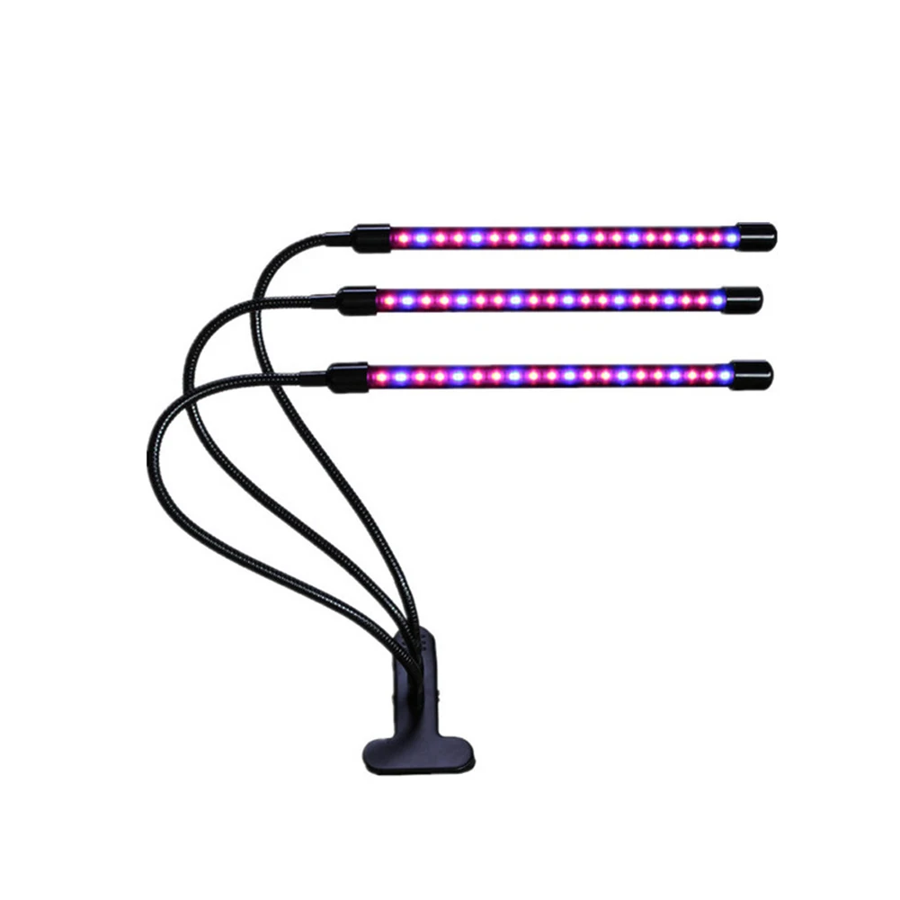 5V USB 3 головы светодиодный Grow светильник 90 затемнения клип лампа для роста