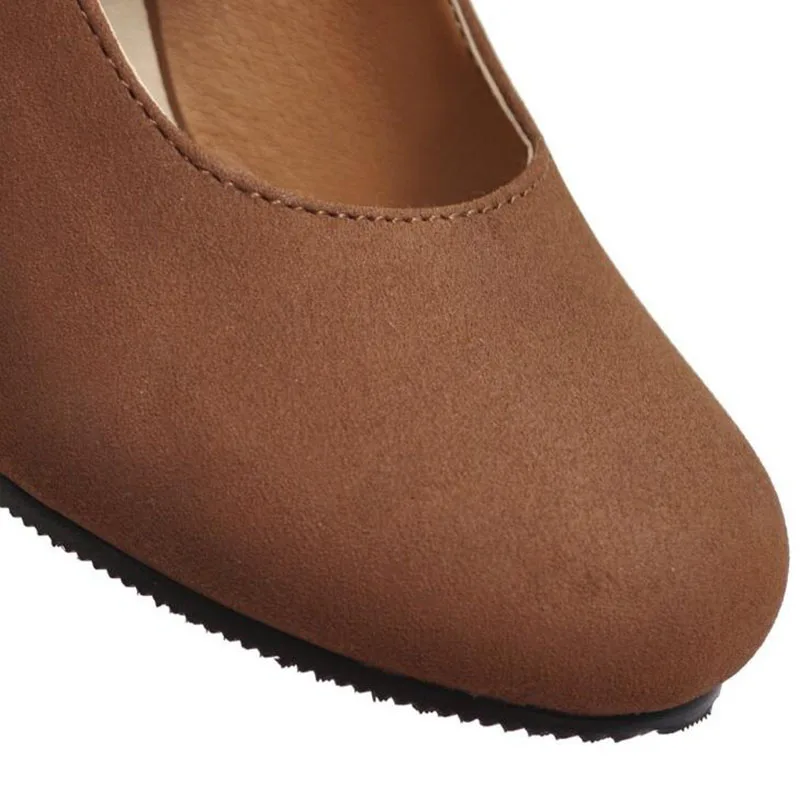 Женские замшевые туфли-лодочки Туфли Мэри Джейн на высоком каблуке вечерние