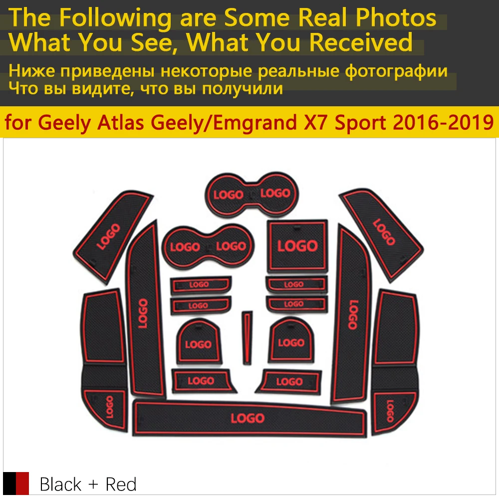 Противоскользящие резиновые чашки подушки двери паз коврик для Geely Atlas Geely Emgrand X7 Спорт NL-3 NL3~ аксессуары коврик для телефона