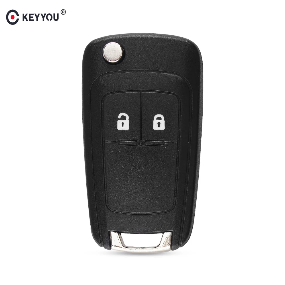 KEYYOU 10pcs/lot 2 Buttons Folding Car Key Shell Remote Flip Fob Case For VAUXHALL OPEL Insignia Astra With HU100 Blade | Автомобили и