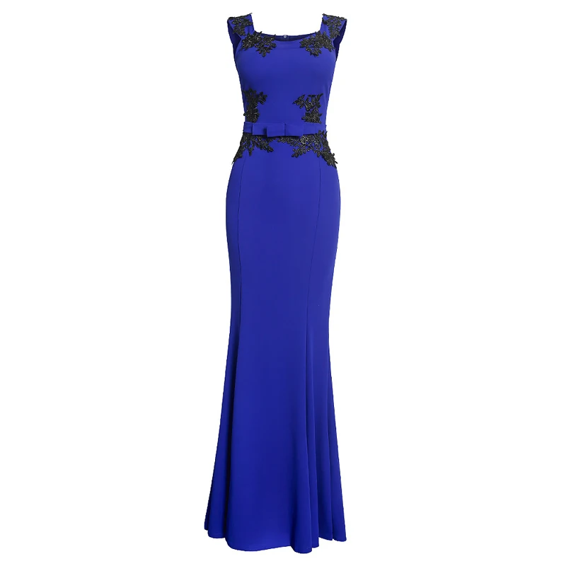 

Plus Size 3XL Sexy Women Sleeveless Clothing Solid Color Flower Patchwork Party wear Long Maxi dress vestido de festa