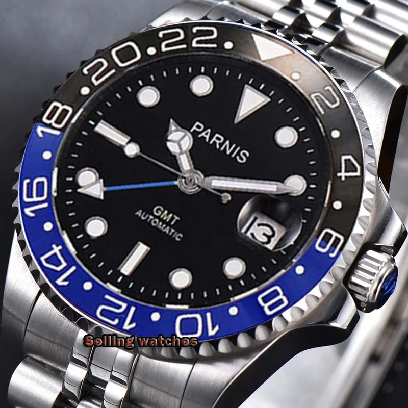 Часы мужские механические с сапфировым стеклом 40 мм | Наручные часы