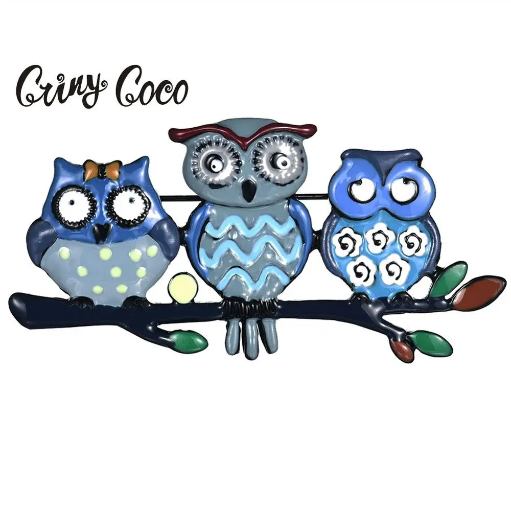 Cring Coco 2019 Новая Винтажная брошь в виде совы для женщин модное платье девочек
