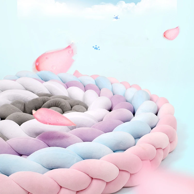 Бампер для детской кроватки новорожденных бампер комнаты с узлом длинными