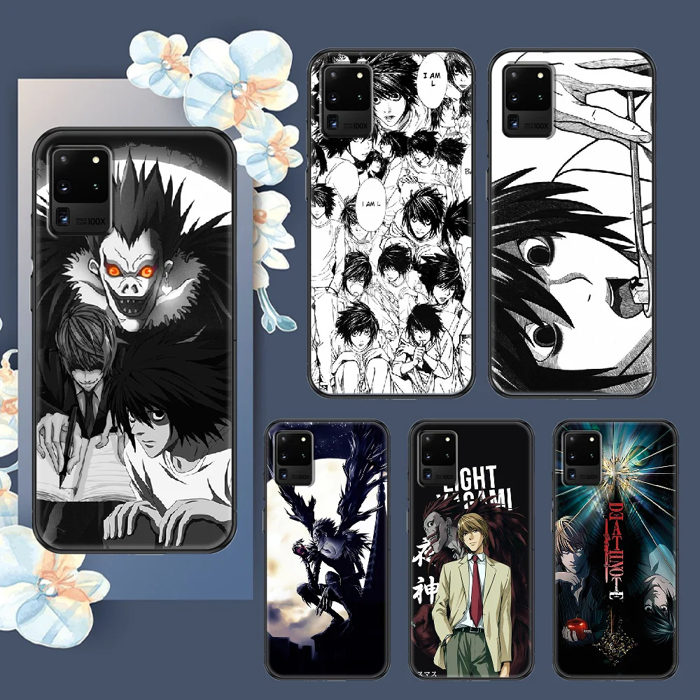 Чехол-накладка для Samsung Galaxy Note 4, 8, 9, 10, 20, S8, S9, S10, S10E, S20 Plus, Ultra, черный