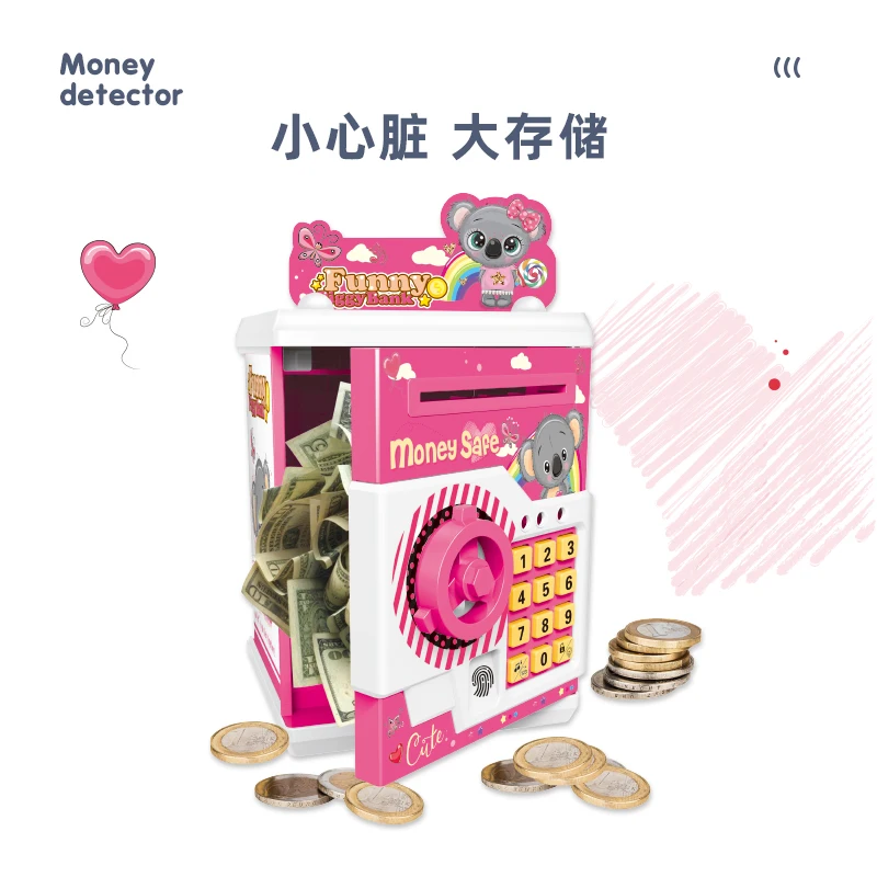 Электронная копилка для детей с паролем монет банкоматов сейф автоматический