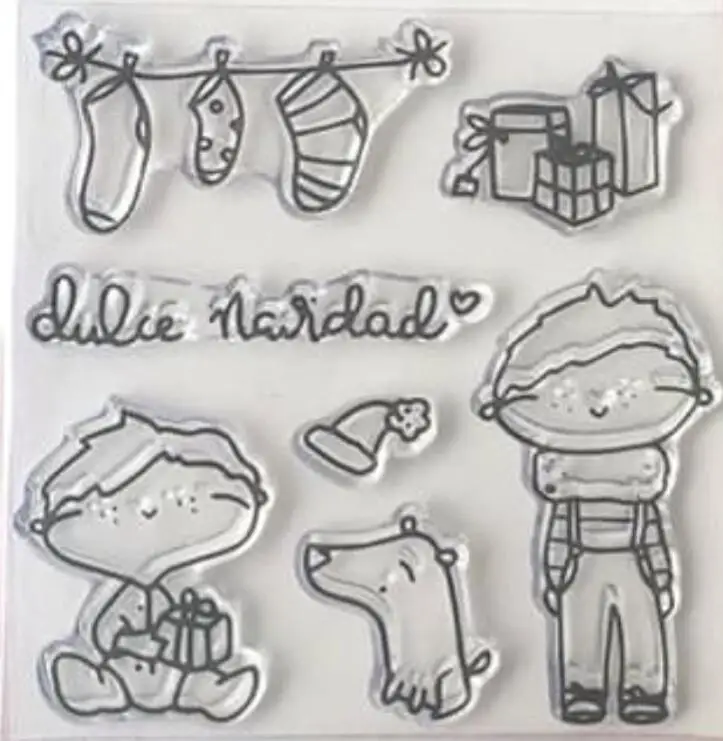 Испанский прозрачный силиконовый штамп/печать для DIY скрапбукинга/альбом