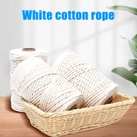 macrame cord 5mm natural cotton twisted macrame rope string diy craft knitting making plant hangers wall hangings rope