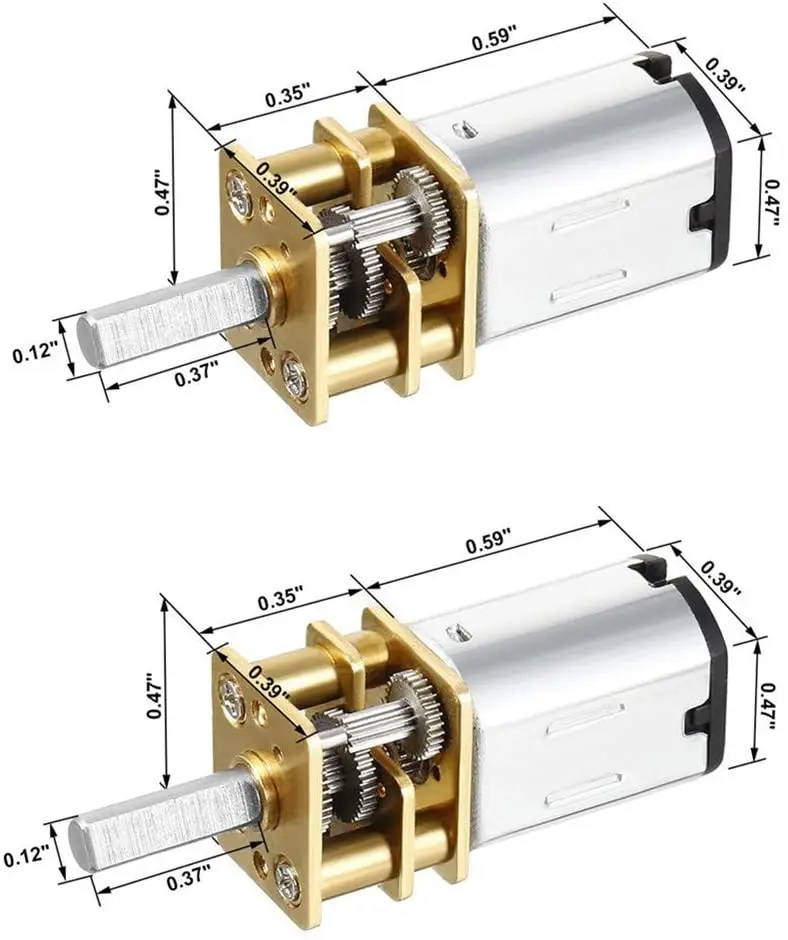 2 шт лот мини двигатель с реду